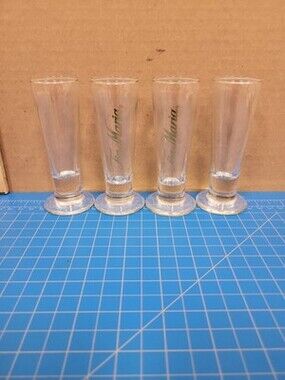 Tia Maria Liqueur Cordial Shot Glasses Set 4 Barware Collectible Drinkware